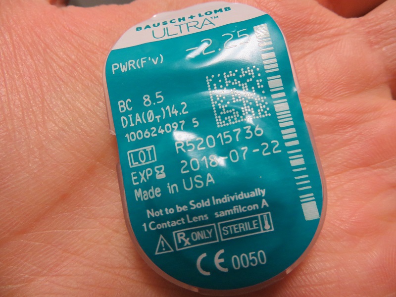 Bausch Lomb Ultra Contacts In My Hand