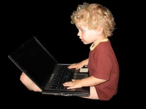 Child On Laptop