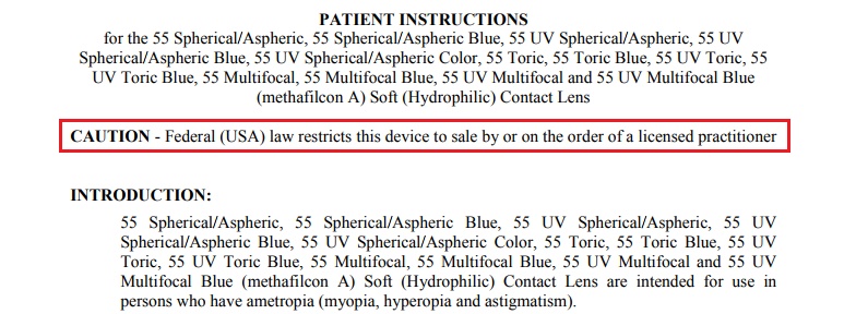 Hubble Contacts Review Patient Information